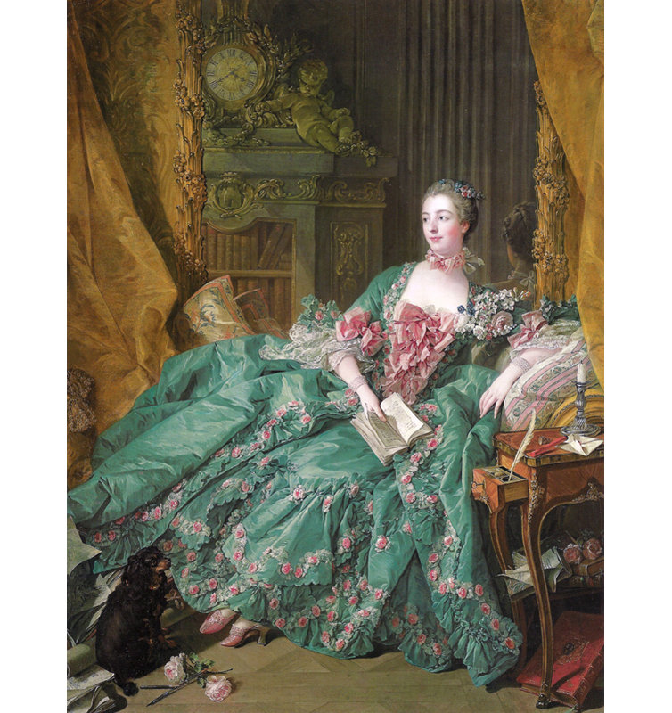 The Marquise de Pompadour, 24" H x 18" W