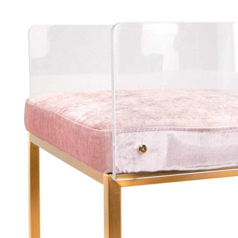 Tabouret Macey Venice, Rose, Tabouret de bar (siège d’une hauteur de 30 po)