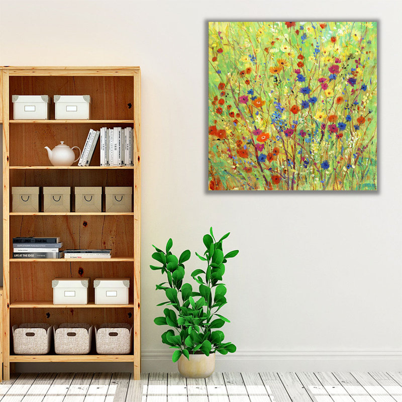 «Wildflower Patch II», reproduction d'art sur toile, H 16 po x l 16 po