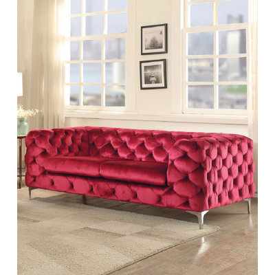 Geter " Velvet Loveseat