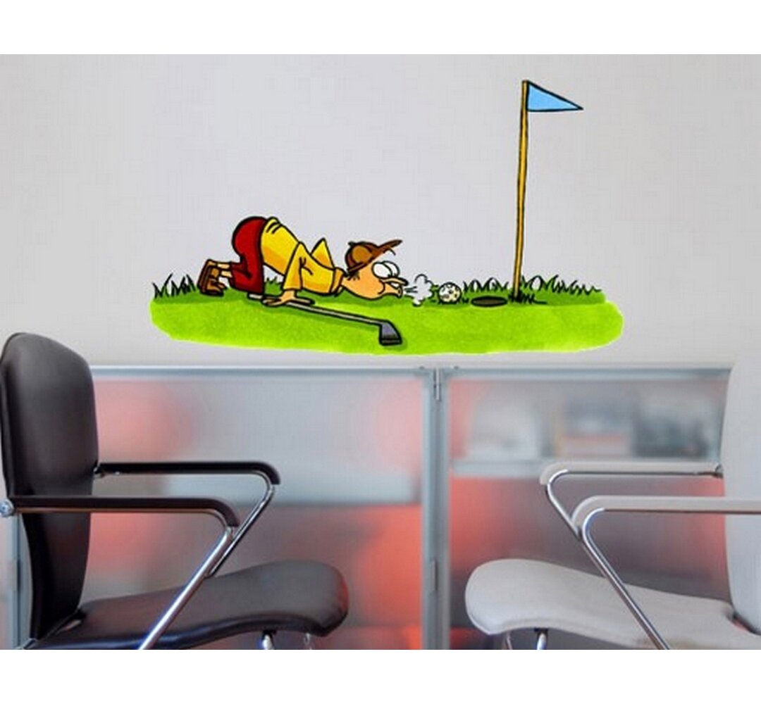 Wandtattoo Golfer Kreativ