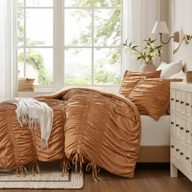 2PCS Twin/Twin XL Comforter Set, Brown