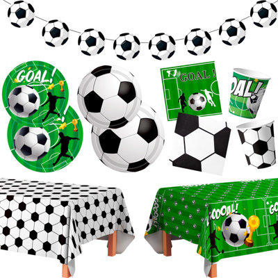 Soccer Party Tableware, Soccer Birthday Tableware Set
