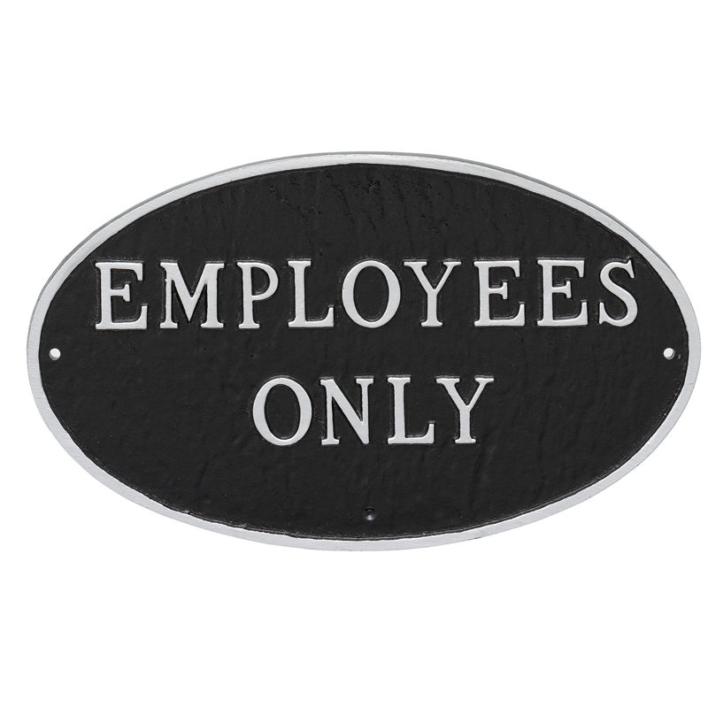 Weather Resistant Metal Garden Plaque, Black/Silver, 6" H x 10" W x 0.25" D