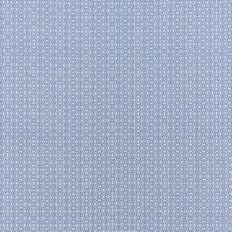 Tissu frettes Chinois, Bleu / Blanc