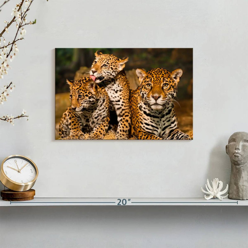 Brampt Jaguar Tribe, 8" H x 12" W