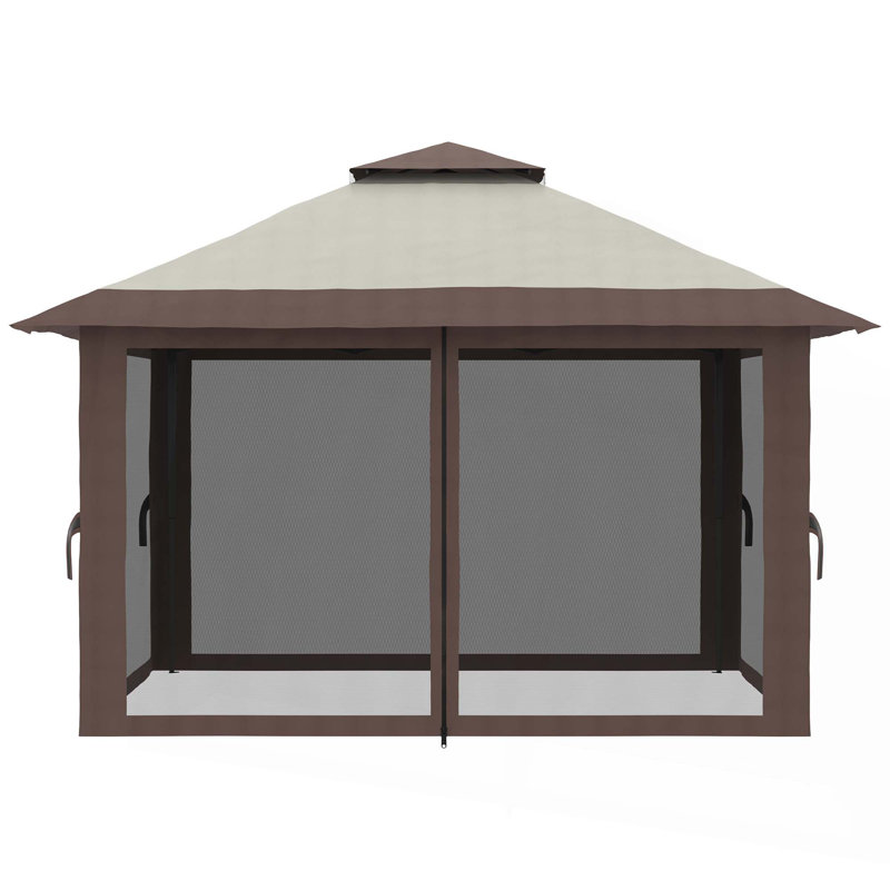 Pavillon de jardin avec moustiquaire Outsunny