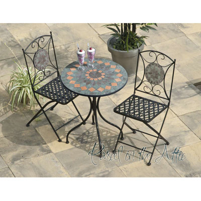 Melaney 2 - Person Patio Dining Set with Round Table