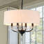 Lustre tambour en cristal 4 lumières Kayia