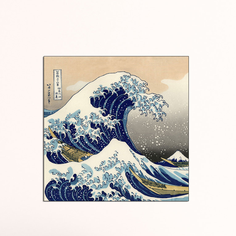 Hokusai - Wrapped Canvas Painting, 70cm H x 70cm W x 1.8cm D