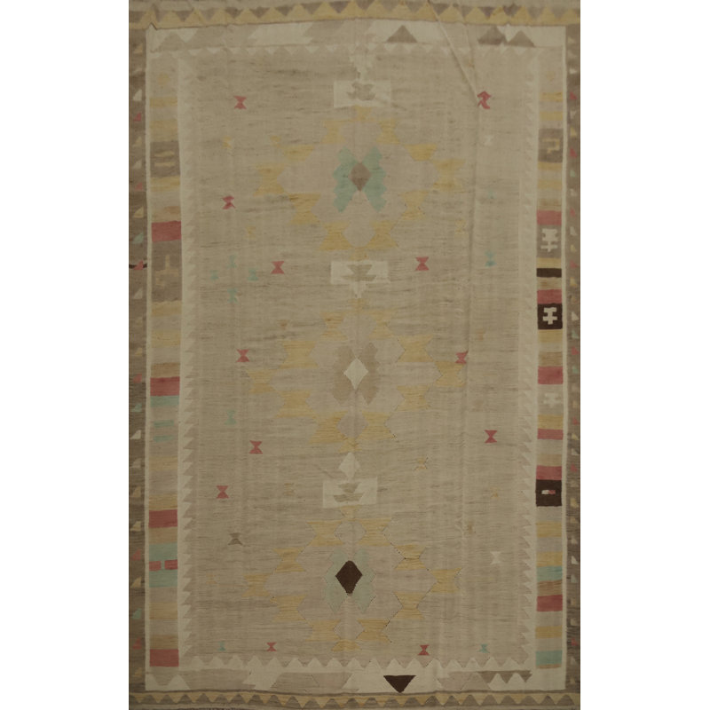 Tribal Wool Kilim Handwoven Area Rug 9x12