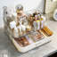 Organisateur de maquillage empilable avec tiroir, vitrine de rangement pour cosmétiques pour meuble-lavabo, comptoir de salle de bain ou commode, peut contenir du rouge à lèvres, des brosses, des lotions, des fards à paupières, du vernis à ongles et plus encore