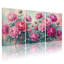 Ensemble de 3 tableaux muraux sur toile à motif de pivoines, pour salon, chambre et décoration intérieure-1912548988