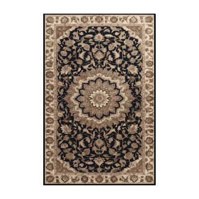 Tapis brun lavable à la machine