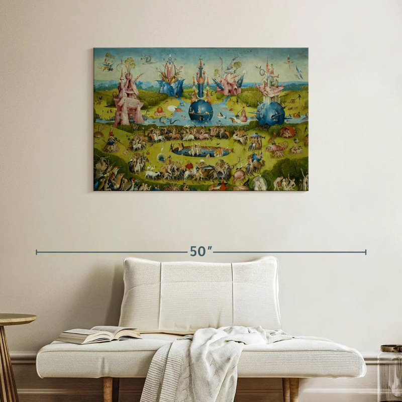 Leisha Le jardin des délices terrestres IV, H 26 po x l 39 po
