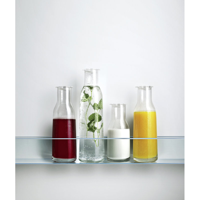 Minima bouteille avec couvercle transparent, H 10,43 po x l 3,54 po x P 3,54 po
