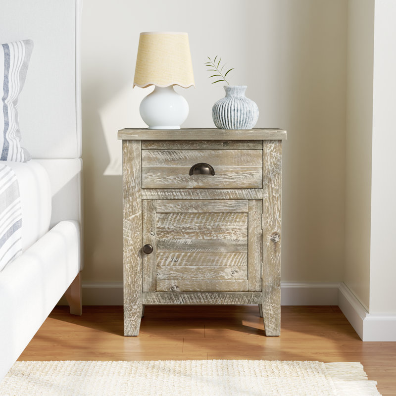Castile 20'' W Nightstand, Washed Gray