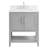 Jegger 30'' Single Bathroom Vanity with Carrara Marble Top-647450313