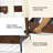 Frida Queen Solid Wood Platform Bed Frame with Tall Headboard, Walnut Finish 800lbs Capacity, Easy Assembly, No Box Spring Needed, Premium Scandinavian Bed Frame Compatible with All Mattresses-908274702-908274696