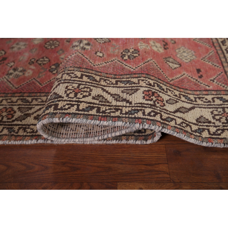 Tapis tribal rose délavé 4 x 7