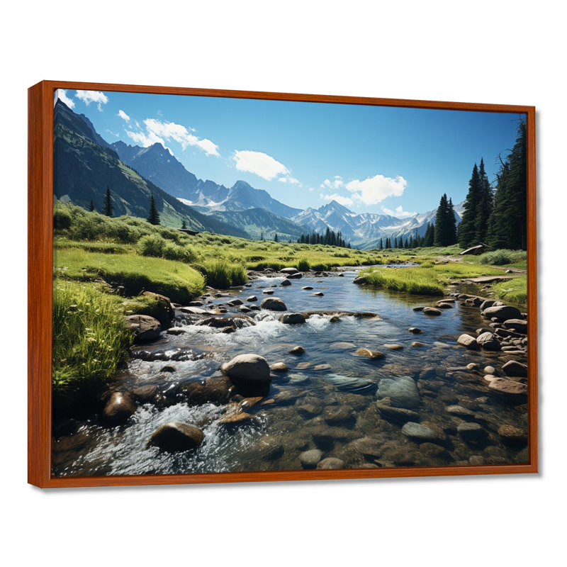 «USA Rocky Mountain National Park River I», reproduction d'art sur toile encadrée, H 12 po x l 20 po x P 1 po