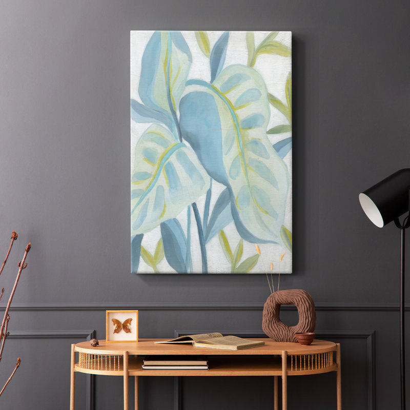 Feuilles aqua tropicales I - galerie Cavas