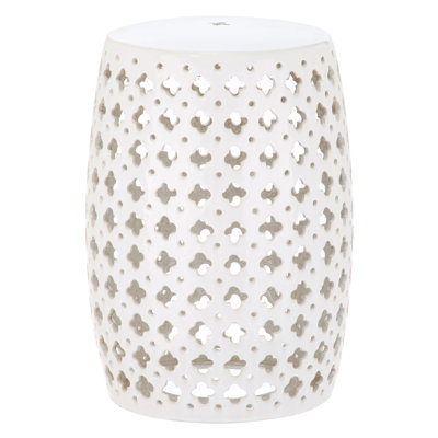 Gisella Ceramic Accent Stool
