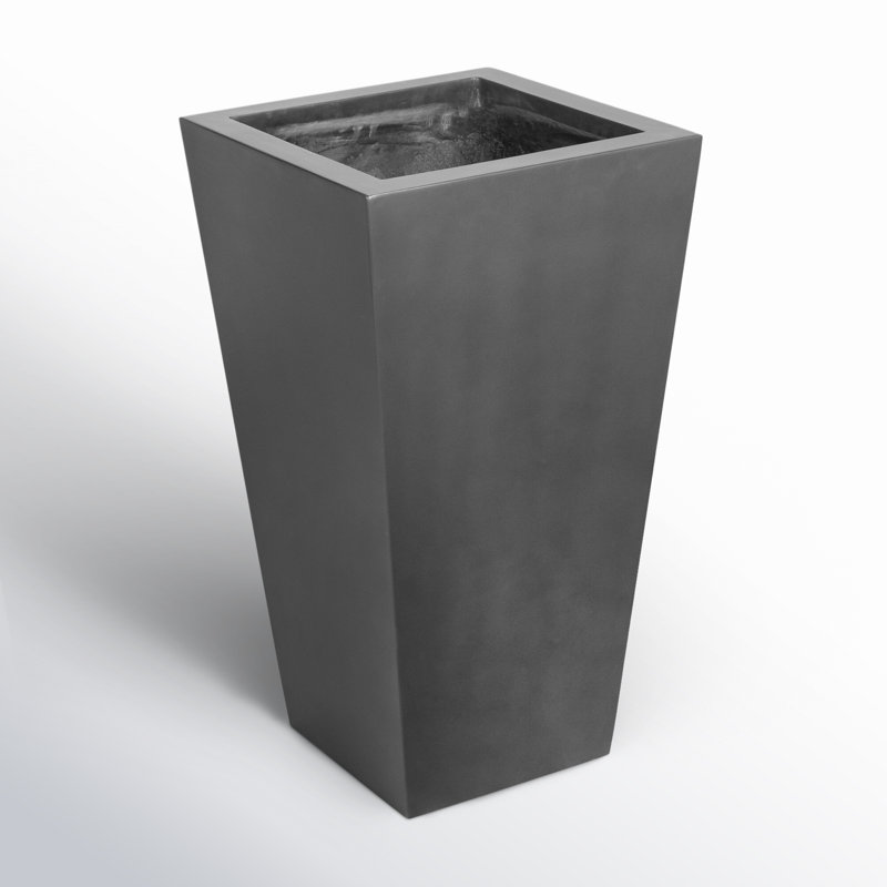 Koto Planter, 32" H x 18" W x 18" D, Black