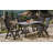 Portici Rectangular Dining Table, Rattan Effect Multipurpose Garden Table, 150X90H72 Cm-762958723