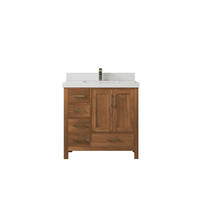 Malibu 36'' Single Bathroom Vanity with Top
