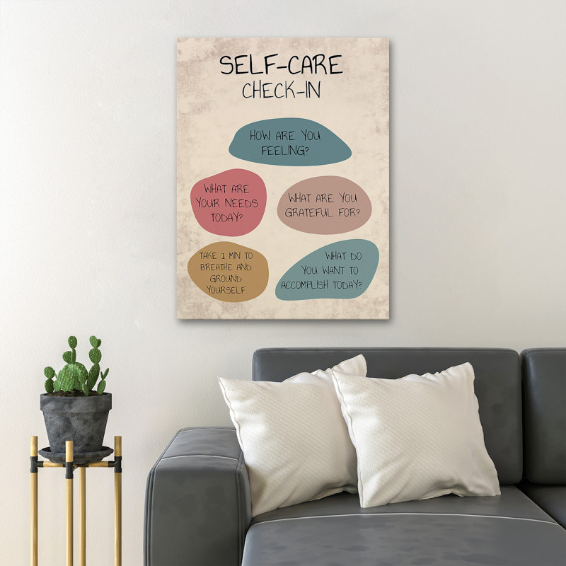 Question About Self-care - Self-care Check-in - 1 No Style, 36" H x 24" W x 2" D