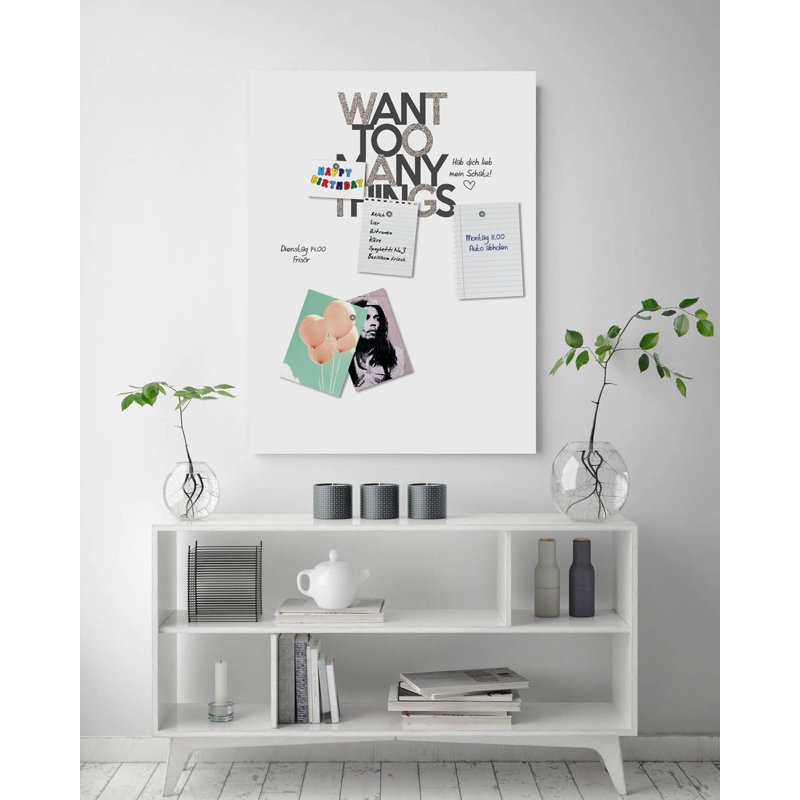 Magnetic Glass Photo Memo Board