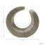 Statue circulaire sculptée en marbre poli pour la décoration du salon - Objet décoratif moderne pour la maison - 25 cm, couleur beige