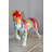 Nifao Collection A Burst of Color Dripping Paint Fiberglass Donkey Statue 33" x 11" x 21"H