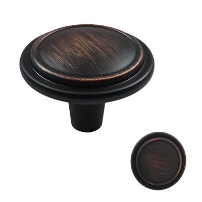 Classic Collection 1 1/4" Diameter Oil Rubbed Bronze Round Knob