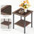 Outdoor Wicker Side Table,22X18x18 Inch All Weather Rattan Small Patio Table Square End Table For Pool Balcony Deck Porch Lawn Backyard-294524874