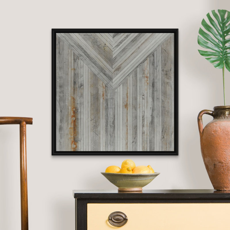 «Hide II» par Joshua Schicker - reproduction sur toile, H 26 po x l 26 po x P 1,75 po, Cadre flottant noir