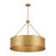 Luminaire suspendu suspendu en métal 5 lumières