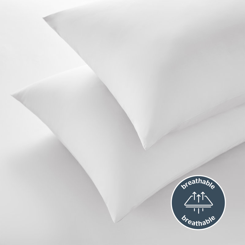 Silentnight Pure Cotton 200 TC Pillowcases, White