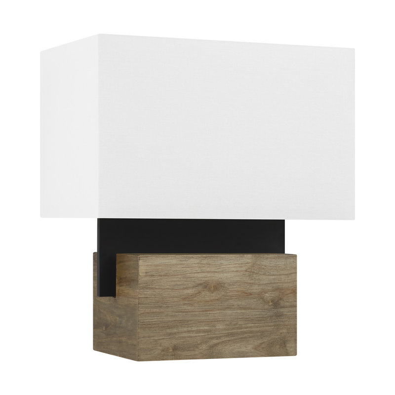 Slab Table Lamp, Nightshade Black, 18" H x 16" W x 10.5" D