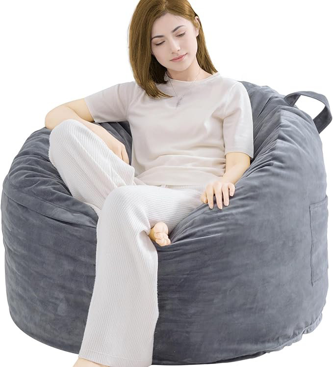 Fauteuils à billes pour adultes / enfants avec rembourrage en mousse à mémoire de forme