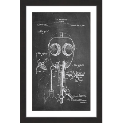 " Gas Mask 1921 Chalk " by Steve King