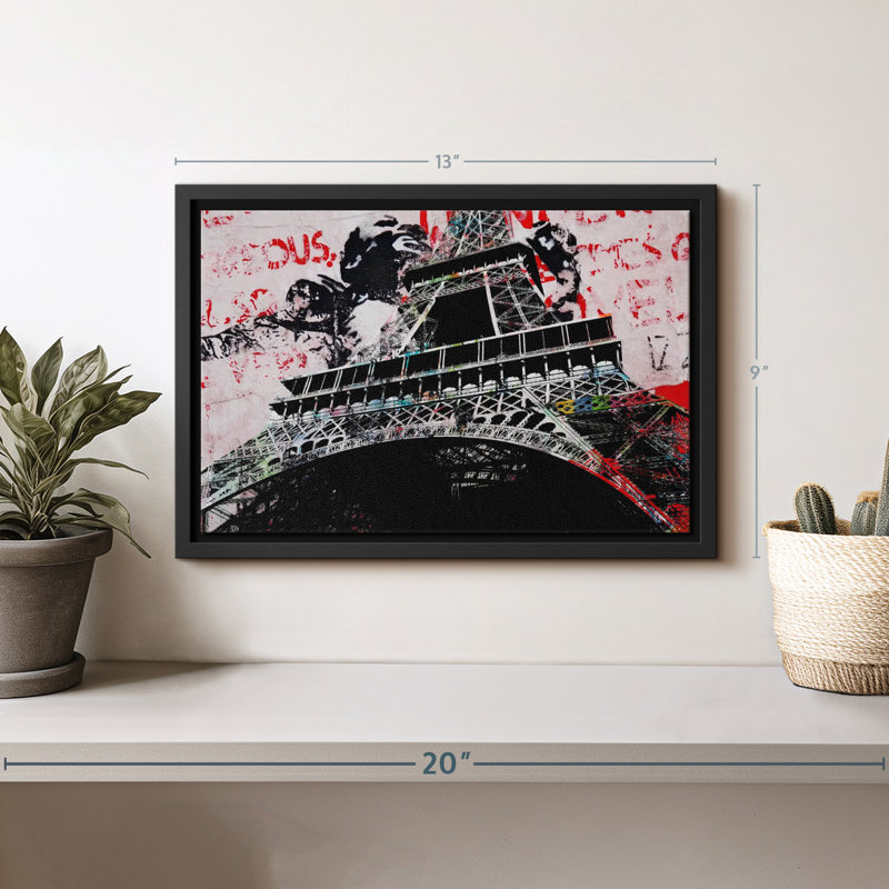 Impression sur toile, Tour Eiffel III, H 9 po x l 13 po