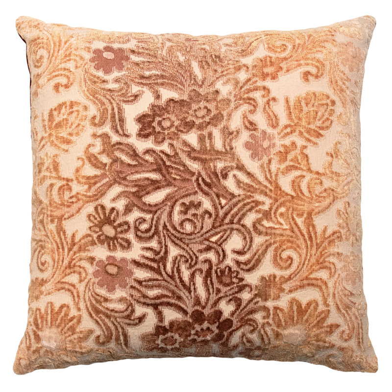 Prospect Park Square Pillow Cover & Insert, Square 22", Terracotta Floral