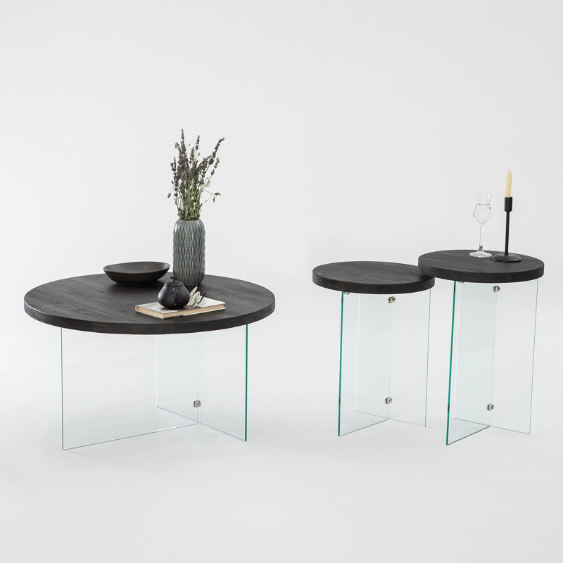 Glorias Coffee Table, Transparent, Anthracite