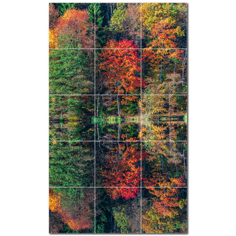 Murale décorative en céramique 4,25 po x 4,25 po