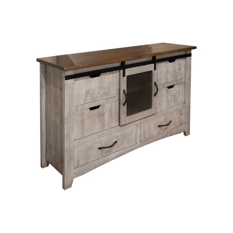 Commode 6 tiroirs (MIROIR NON INCLUS)