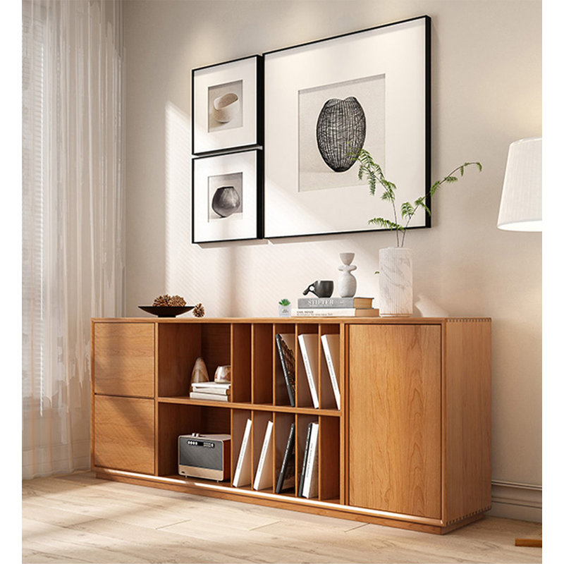 78.74" Solid Wood Bookcase | EliteFurnishings