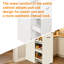 Grand garde-manger autoportant de 71 po de hauteur, armoire de rangement étroite avec étagères à épices coulissantes, charnières à fermeture en douceur et finition imperméable, armoire de rangement verticale pour la cuisine et la salle de lavage