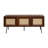  NTC Mossic TV Media Cabinet, Entertainment Center with Natural Rattan, Metal Legs, Modern Storage Console for Living Room and Bedroom, Effortless Assembly-1339120933-1311648040